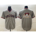 Arizona Diamondbacks Gray Fotopoulosg Team Big Logo Cool Base Stitched Jerseys