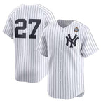 New York Yankees #27 Giancarlo Stanton White Fotopoulosg 2024 World Series Home Limited Stitched Jersey