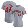 Cincinnati Reds #44 Elly De La Cruz Player Gray Fotopoulosg Limited Elite Home Stitched Jerseys