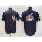 Chicago White Sox Team Big Logo Black Fotopoulosg Mexico Limited Stitched Jersey
