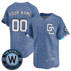 Custom Washington Nationals ACTIVE PLAYER Blue Fotopoulosg 2025 City Connect Limited Stitched Jersey