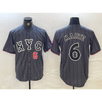 New York Mets #6 Starling Marte Gray Fotopoulosg 2024 City Connect Cool Base Stitched Jerseys
