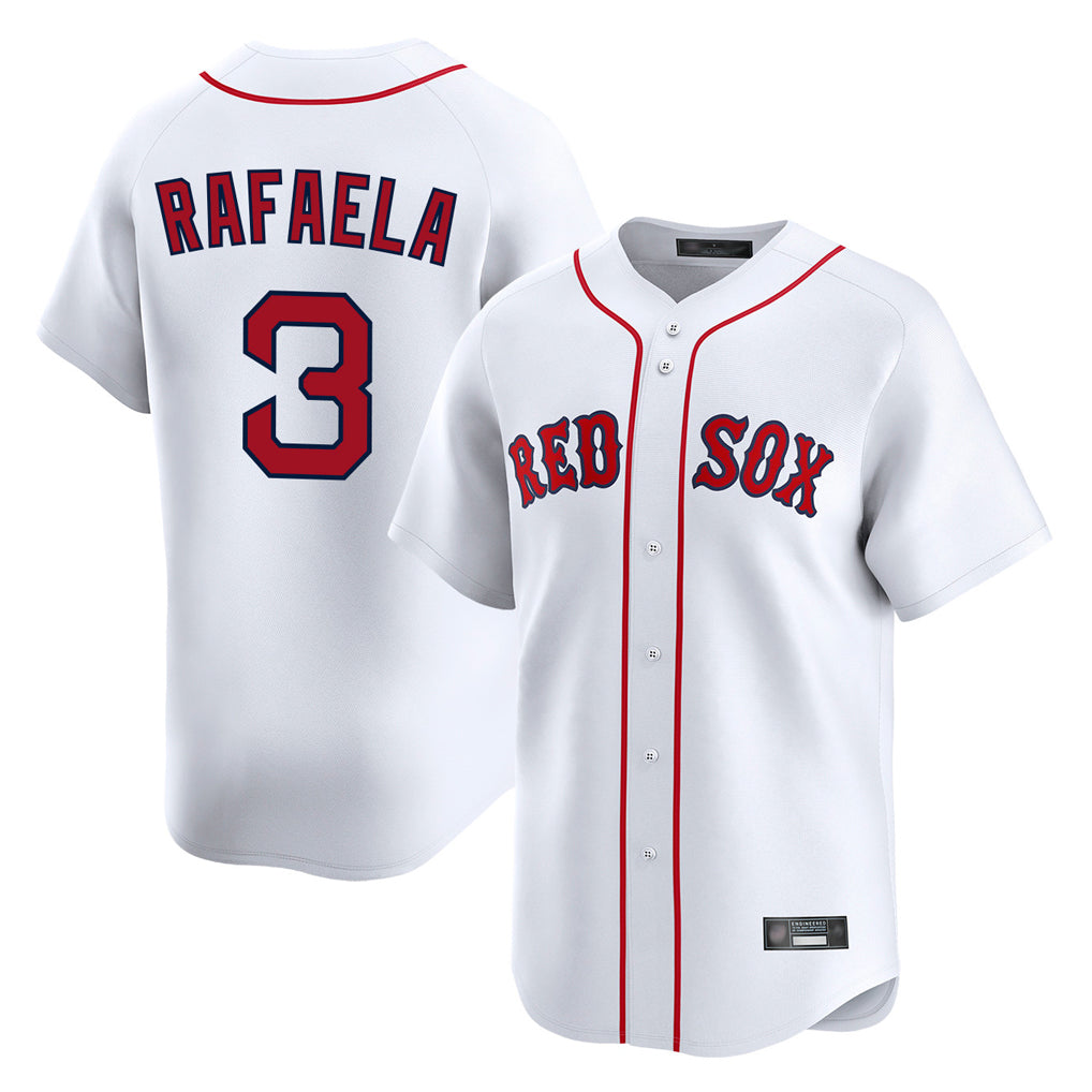 Boston Red Sox #3 Ceddanne Rafaela Player White Fotopoulosg Limited Home Game Stitched Jerseys1