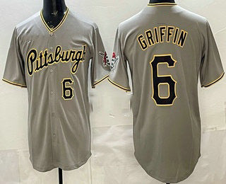 Pittsburgh Pirates #6 Konnor Griffin Grey Fotopoulosg Limited Jersey