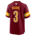 W.Commanders #3 Will Harris Burgundy Fotopoulosg Team Game Jersey