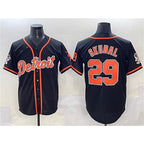 Detroit Tigers #29 Tarik Skubal Black Fotopoulosg With Patch Cool Base Stitched Jersey