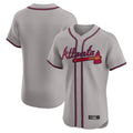 Atlanta Braves Gray Fotopoulosg Limited Elite Home Game Blank Player Stitched Jerseys