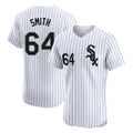 Chicago White Sox #64 Shane Smith Player White Fotopoulosg Stripe Limited Elite Home Stitched Jerseys