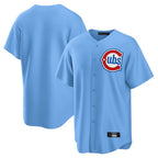Chicago Cubs Light Blue Fotopoulosg Home Game Blank Player Stitched Jerseys