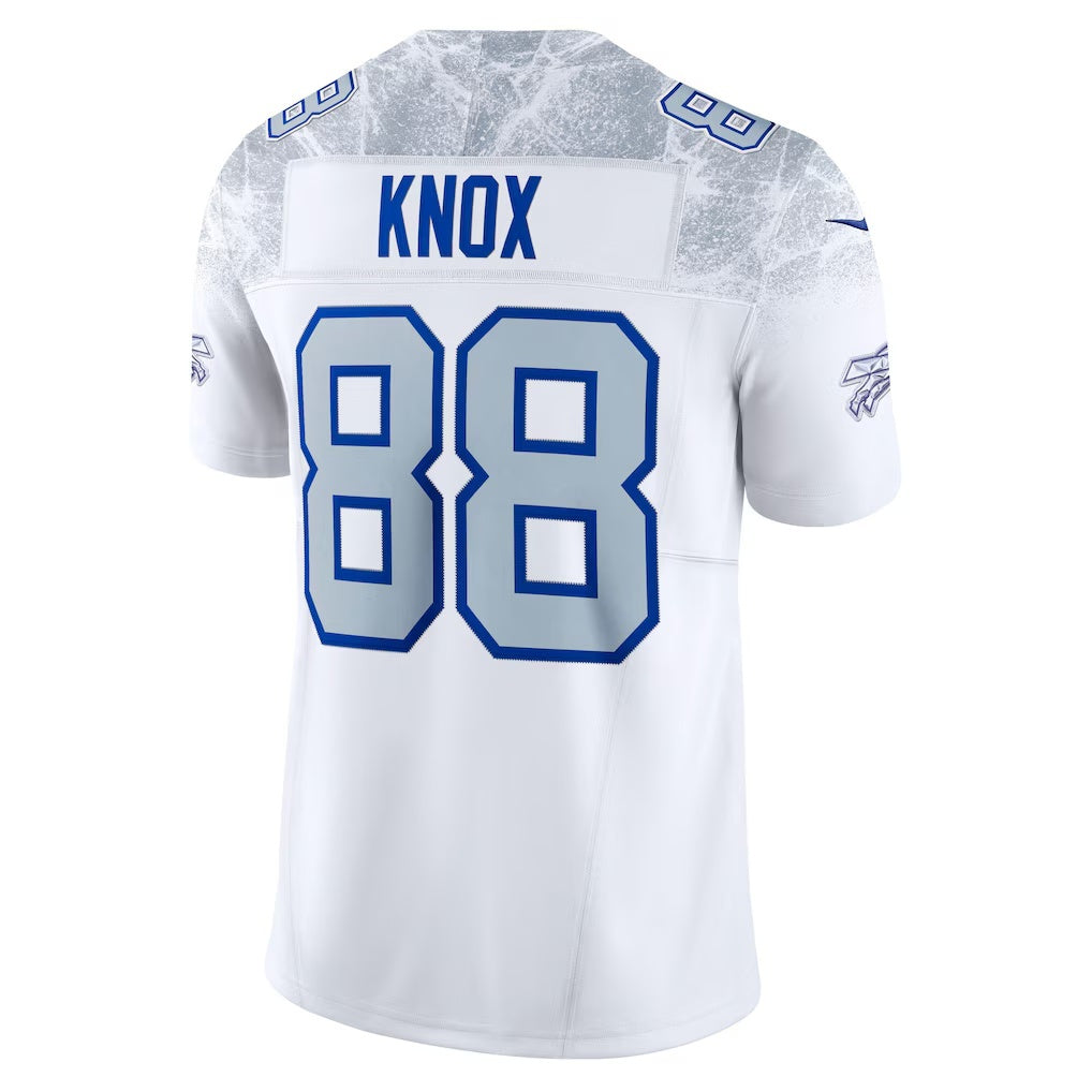 B.Bills #88 Dawson Knox White Fotopoulosg 22025 Rivalries Collection Limited Jersey