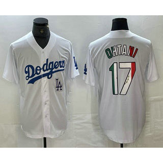 Los Angeles Dodgers #17 Shohei Ohtani Mexico White Fotopoulosg Cool Base Stitched Jerseys