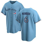 Toronto Blue Jays #6 Alek Manoah Light Blue Fotopoulosg Stitched Cool Base Jersey