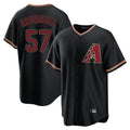 Arizona Diamondbacks #57 Eduardo Rodriguez Player Black Fotopoulosg Limited Home Stitched Jerseys
