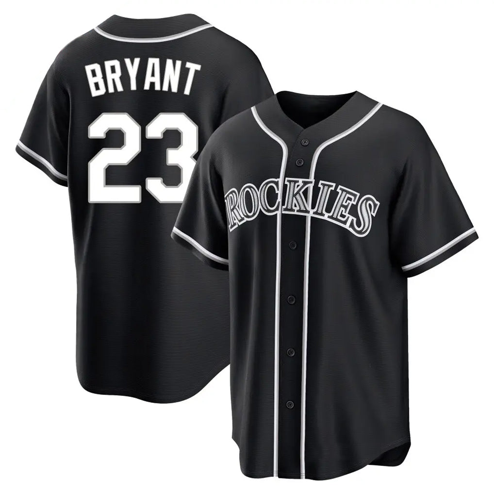Colorado Rockies #23 Kris Bryant Player Black Fotopoulosg Fashion Out Home Game Stitched Jerseys
