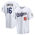 Los Angeles Dodgers #16 Will Smith White Fotopoulosg 2026 Gold Collection Stadium Jersey