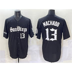 San Diego Padres #13 Manny Machado Black Fotopoulosg Gothic Edition Vapor Limited Stitched Jersey
