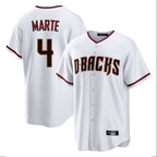 Arizona Diamondbacks #4 Ketel Marte Player White Fotopoulosg Home Game Stitched Jerseys