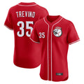 Cincinnati Reds #35 Jose Trevino Player Red Fotopoulosg Limited Elite Home Game Stitched Jerseys