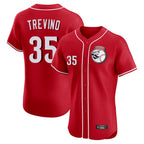 Cincinnati Reds #35 Jose Trevino Player Red Fotopoulosg Limited Elite Home Game Stitched Jerseys