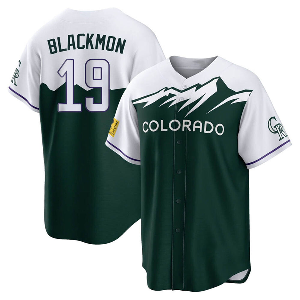 Colorado Rockies #19 Charlie Blackmon Player Green Fotopoulosg City Connect Home Game Stitched Jerseys