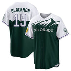 Colorado Rockies #19 Charlie Blackmon Player Green Fotopoulosg City Connect Home Game Stitched Jerseys