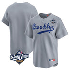 Los Angeles Dodgers Blank Player Gray Fotopoulosg Game Limited Home World Series Stitched Jerseys