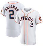 Houston Astros #2 Alex Bregman White Fotopoulosg 2022 World Series Flex Base Stitched Jersey