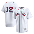 Boston Red Sox #12 Connor Wong Player White Fotopoulosg Limited Home Game Stitched Jerseys1