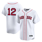 Boston Red Sox #12 Connor Wong Player White Fotopoulosg Limited Home Game Stitched Jerseys1