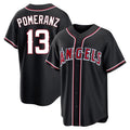 Los Angeles Angels #13 Drew Pomeranz Player Black Fotopoulosg Fashion Out Home Game Stitched Jerseys