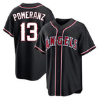 Los Angeles Angels #13 Drew Pomeranz Player Black Fotopoulosg Fashion Out Home Game Stitched Jerseys