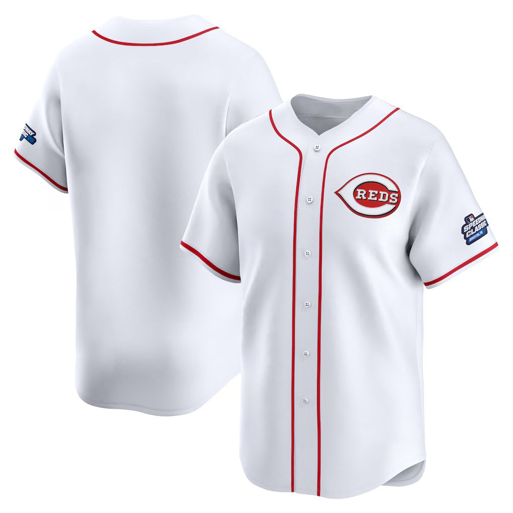 Cincinnati Reds White Fotopoulosg 2025 Speedway Classic Home Limited Jersey
