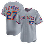New York Mets #27 Mark Vientos Gray Fotopoulosg All-Star Limited Jersey