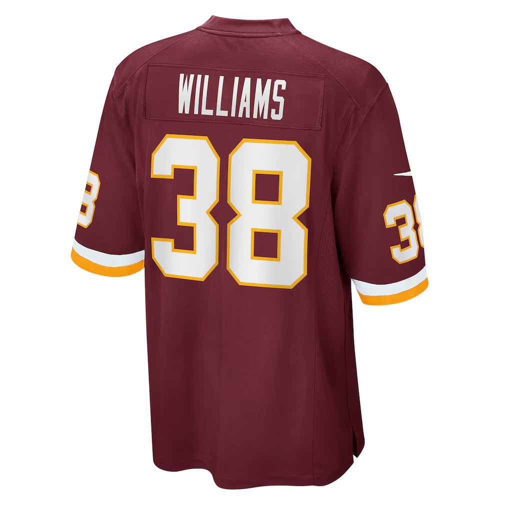 W.Football Team #38 Jonathan Williams Burgundy Fotopoulosg Game Jersey