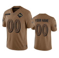 Custom B.Ravens Active Player 2023 Brown Fotopoulosg Salute To Service Limited Stitched Jersey