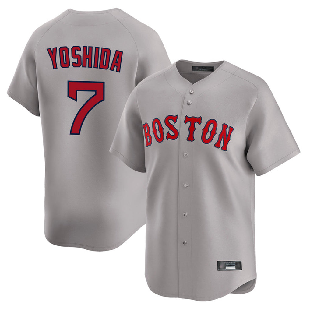 Boston Red Sox #7 Masataka Yoshida Player Gray Fotopoulosg Road Limited Home Game Stitched Jerseys1