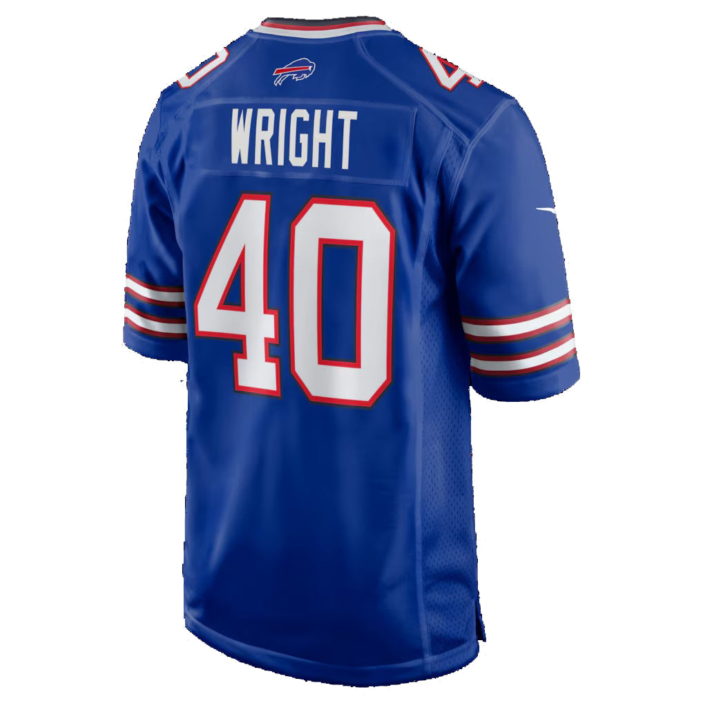 B.Bills #40 Matthew Wright Royal Fotopoulosg Team Game Jersey