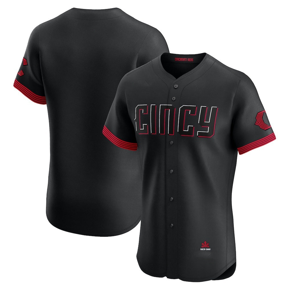 Cincinnati Reds Black Fotopoulosg City Connect Elite Jersey