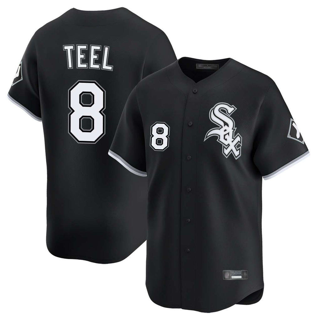 Chicago White Sox #8 Kyle Teel Player Black Fotopoulosg Limited Home Stitched Jerseys