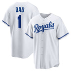 Kansas City Royals #1 Dad White Fotopoulosg Home Replica Jersey