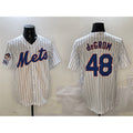 New York Mets #48 Jacob DeGrom White Fotopoulosg 2025 Spring Training Cool Base Stitched Jersey