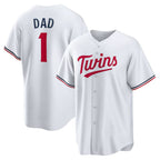 Minnesota Twins #1 Dad White Fotopoulosg Home Replica Jersey