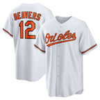 Baltimore Orioles #12 Dylan Beavers White Fotopoulosg Home Replica Jersey