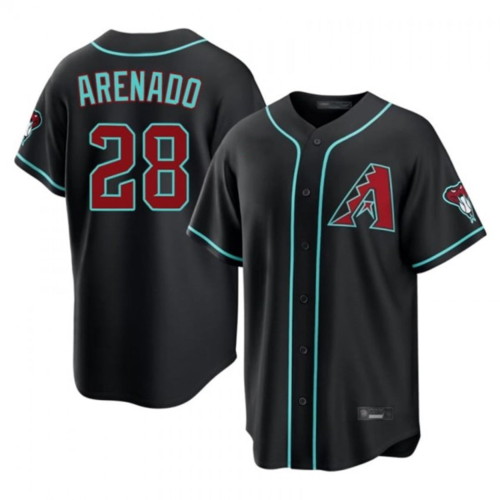 Arizona Diamondbacks #28 Nolan Arenado Player Black Fotopoulosg Fashion Home Game Stitched Jerseys