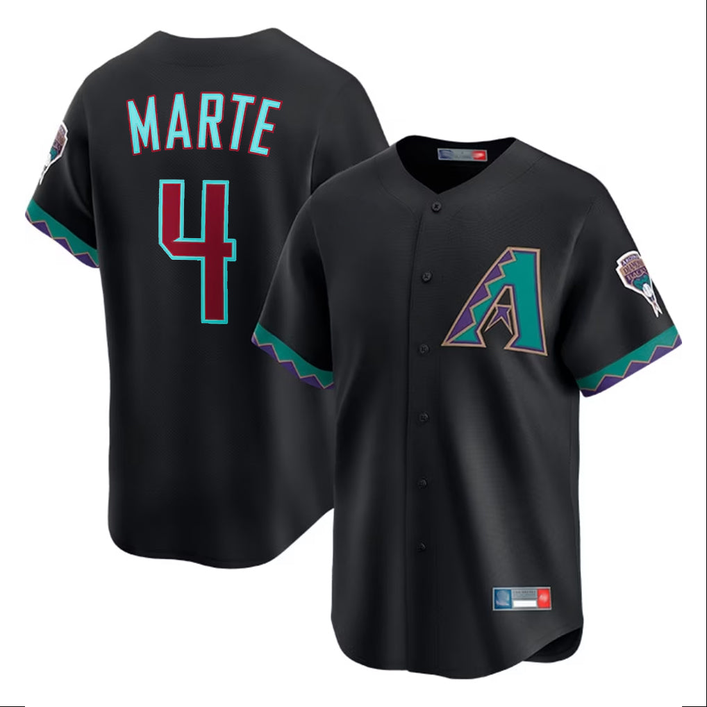 Arizona Diamondbacks #4 Ketel Marte Player Black Fotopoulosg Fashion Out Home Game Stitched Jerseys