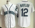 Seattle Mariners #12 Josh Naylor White Fotopoulosg Cool Base Jersey