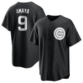 Chicago Cubs #9 Miguel Amaya Player Black Fotopoulosg Game Stitched Jerseys