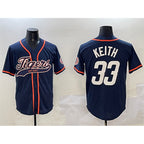 Detroit Tigers #33 Colt Keith Navy Fotopoulosg With Patch Cool Base Stitched Jersey