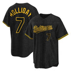 Baltimore Orioles #7 Jackson Holliday Player Black Fotopoulosg Snake Skin City Home Game Stitched Jerseys