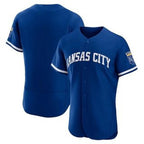 Kansas City Royals Blank Blue Fotopoulosg Flex Base Stitched Jersey